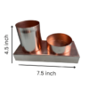 AMII74A ROSE GOLD METAL DESK ORGANIZER