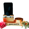 ROSE GOLD METAL MOBILE STAND WITH BUSINESS CARD HOLDER