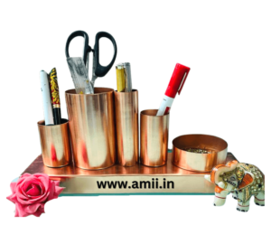 AMII76.png Stainless steel pen holder for desk organizer