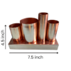 AMII80A Rose gold stainless steel pen holder for desk organizer