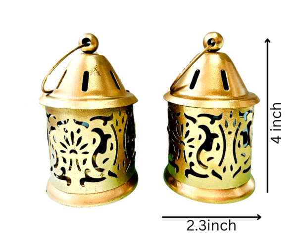 AMII92A Metal hanging lantern tea light holder