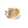 Wooden handicraft combo wooden office pen stand stationery organizer