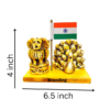 India Flag With Peacock and Ashoka Pen Stand India Flag With Peacock and Ashoka Pen Stand  is an ideal for gifting to family and friends or office friends pen holders for office| pen stand| office stationery items| desk organizer for office.