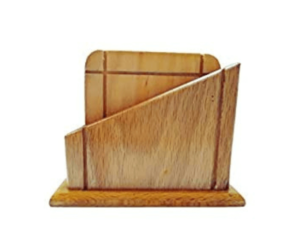 Wooden tea coaster with holder