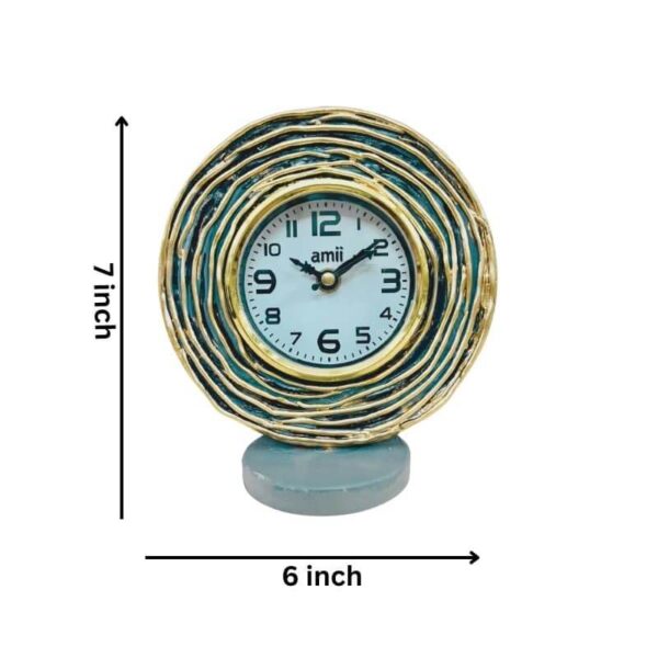 amiicraft Antique Wooden Table Clock for Bed Room and Office Table use