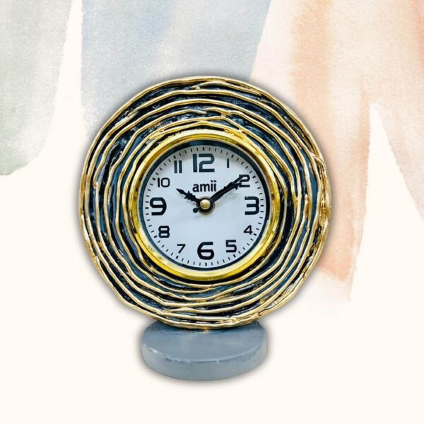 amiicraft Antique Wooden Table Clock for Bed Room and Office Table use